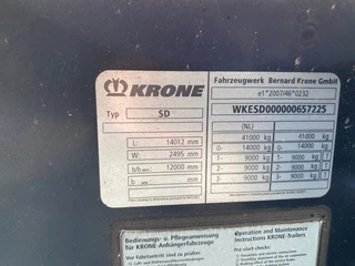 Krone N/A 2016 - SD / 40FT-45FT / 4300kg / SAF +Disc Brakes bild 9