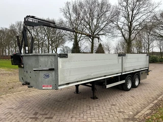 kuiper N/A 2013 - Be oplegger 9 ton met luiken en kraan immagine 3