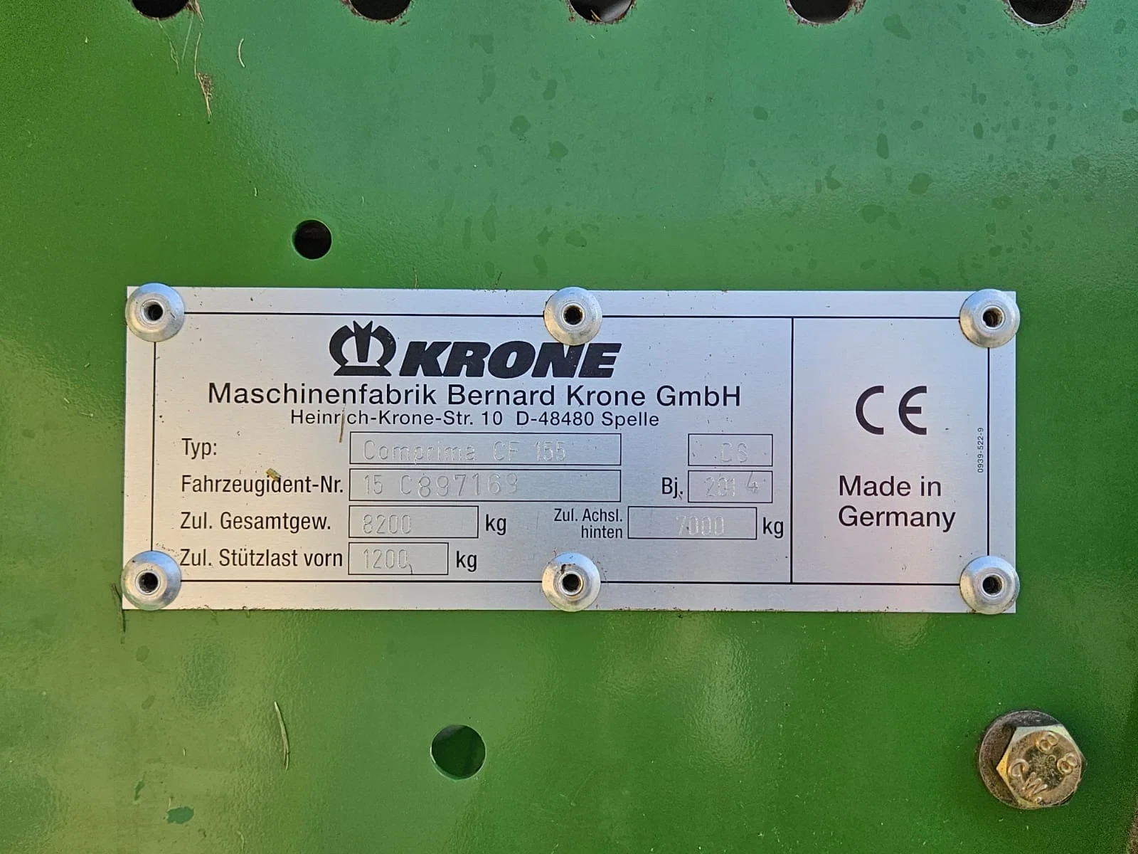 Krone 2014 - Comprima CF 155 XC zdjęcie 28