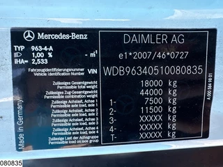Mercedes-Benz Actros 2016 - 1843 EURO 6, Retarder, Lohr immagine 7