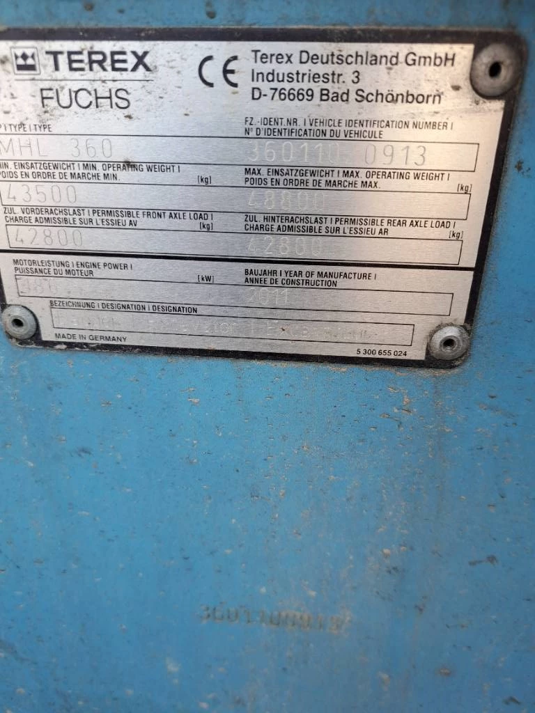 Fuchs 2011 - MHL 360 D afbeelding 21