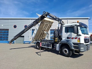MAN TGS 2014 - 18.360 / FASSI F135 REMOTED CRANE / TIPPER / BIG AXLE / FULL-STEEL / DRUM BRAKES / 211690 KM / AIRCO / FRIDGE / AUTOMATIC / EURO-5 / 2014 obrazek 4