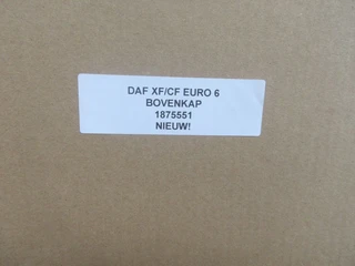 DAF - XF/CF 1875551 BOVENKAP EURO 6 NIEUW! afbeelding 2 miniatuur