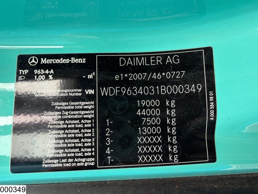Mercedes-Benz Actros 2018 - 1848 EURO 6, Retarder, PTO, Standairco image 7