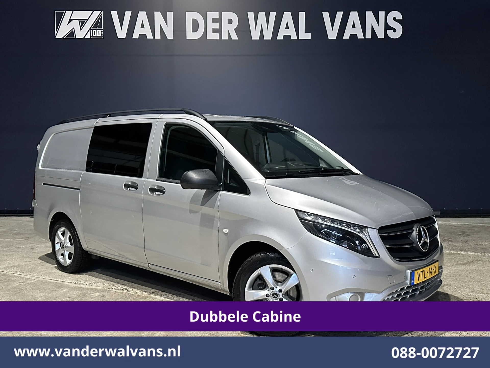 Mercedes-Benz Vito 2023 - 119 CDI 191pk 9G-Tronic Automaat L2H1 Dubbele Cabine Euro6 Airco | 5-Zits | Camera | Navigatie | LED | Apple Carplay image 1