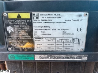Hyster N/A 2013 - H5.5FT 5030KG, 5,9M, 7719h image 7