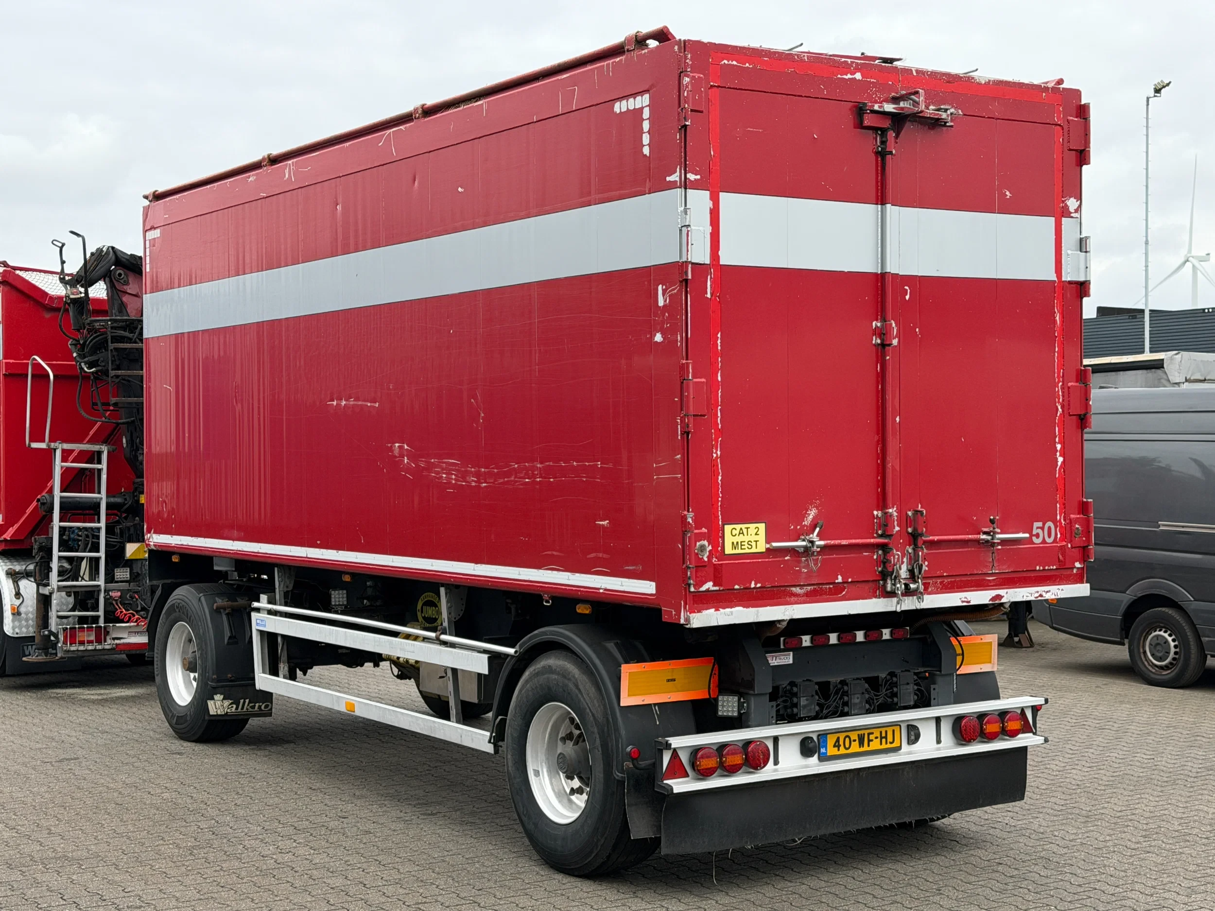 Jumbo 2009 - 40m3 Kipper Schamel Aanhangwagen afbeelding 2