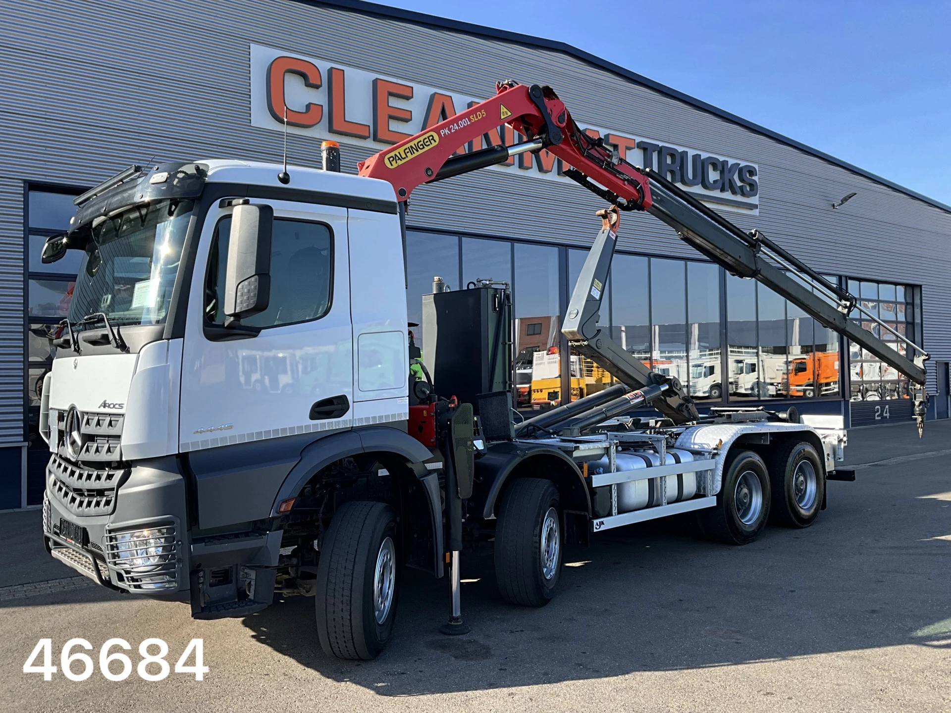 Mercedes-Benz Arocs 4445 8x4 Palfinger 24 Tonmeter laadkraan 2021 afbeelding 1