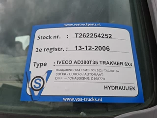 Iveco Trakker 2006 - 380T35 / 6X4 / 2X BIG AXLE / FULL STEEL / HMF 1560 K2 REMOTE / 2SIDE TIPPER / 335304 KM / NEW TURBO / AIRCO / EURO-3 / 2006 bild 38