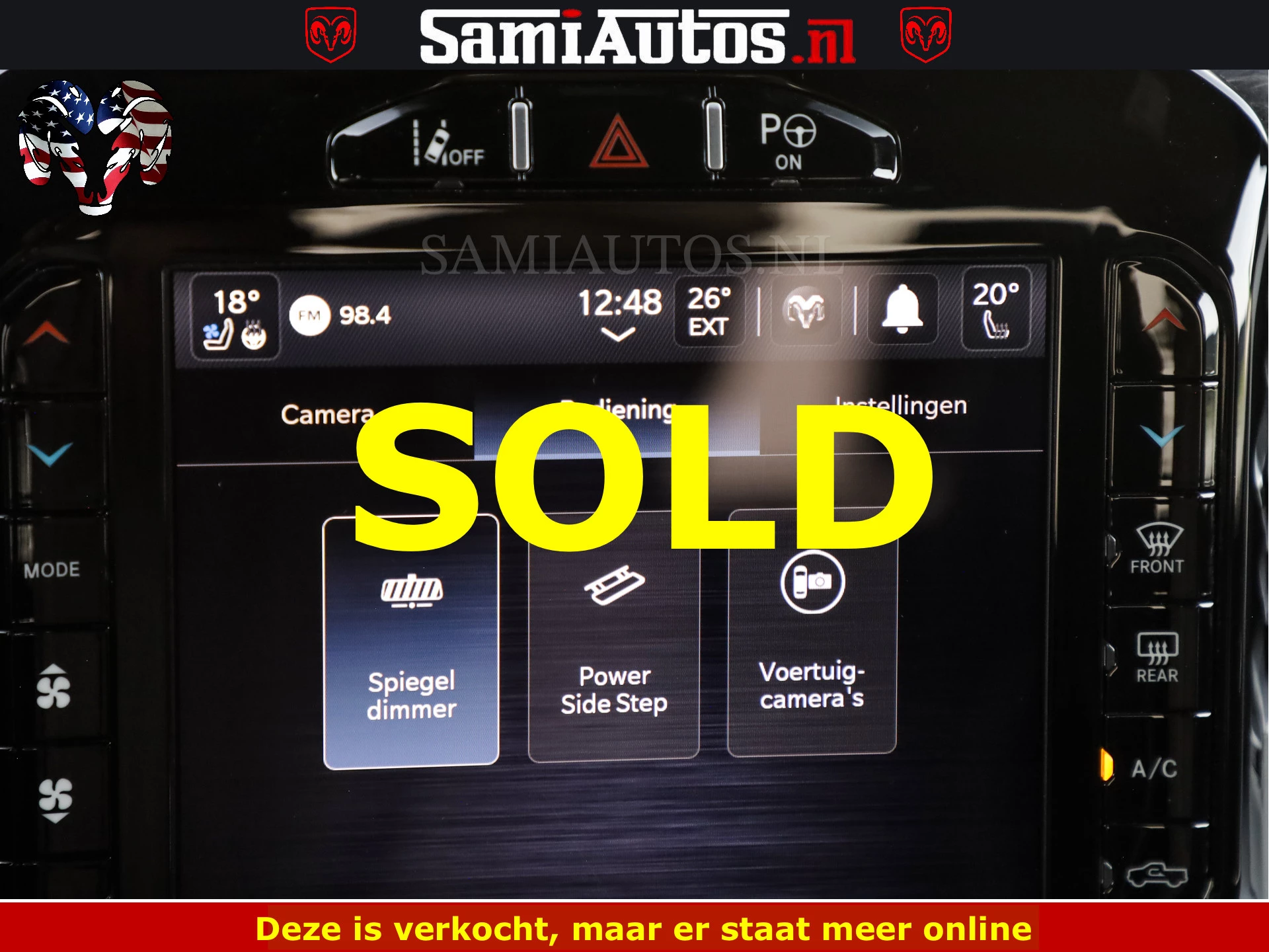 Dodge Ram Pick-Up 2024 - DELMONICO | LIMITED NIGHT 5.7 V8 | BOM VOL | HUD | LUCHTVERING | MEEST LUXE DUBBELE CABINE | 5 PERSOONS | obrázek 71