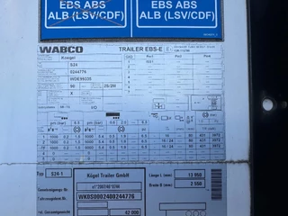 Kögel N/A 2019 - S24-1 DISC BRAKES 3X BPW AXLE afbeelding 13