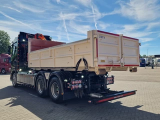 Scania S 2023 - 590S V8 NGS 6x4 - HIAB Multilift 24T + Box with Palfinger crane - Like new - Retarder - Full air - Leather obrazek 4