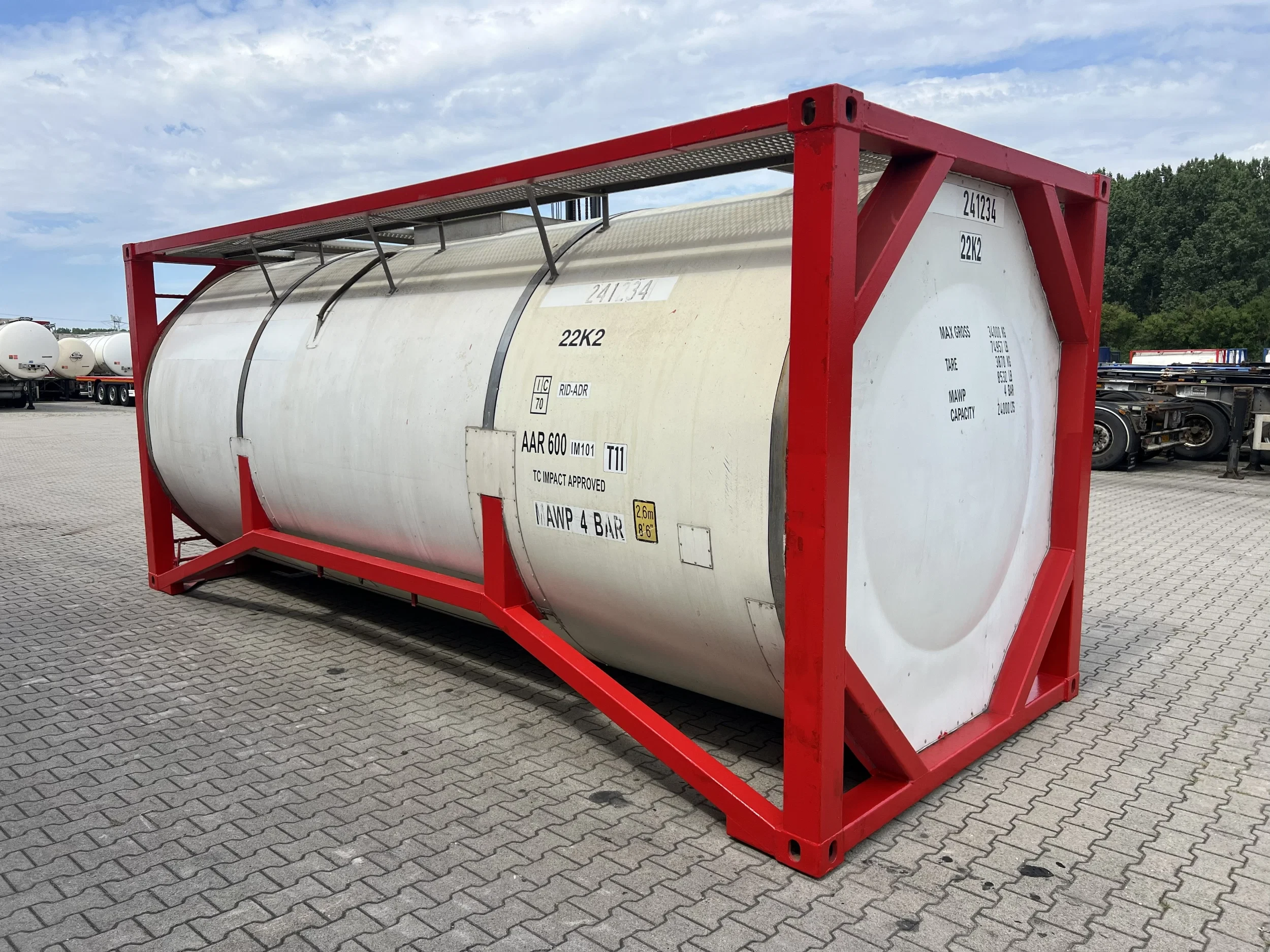 Welfit Oddy 1997 - 20FT ISO, 24.000L / 1-COMP. / UN PORTABLE T11/ valid 2,5Y/CSC-inspection till 09/2026 afbeelding 6