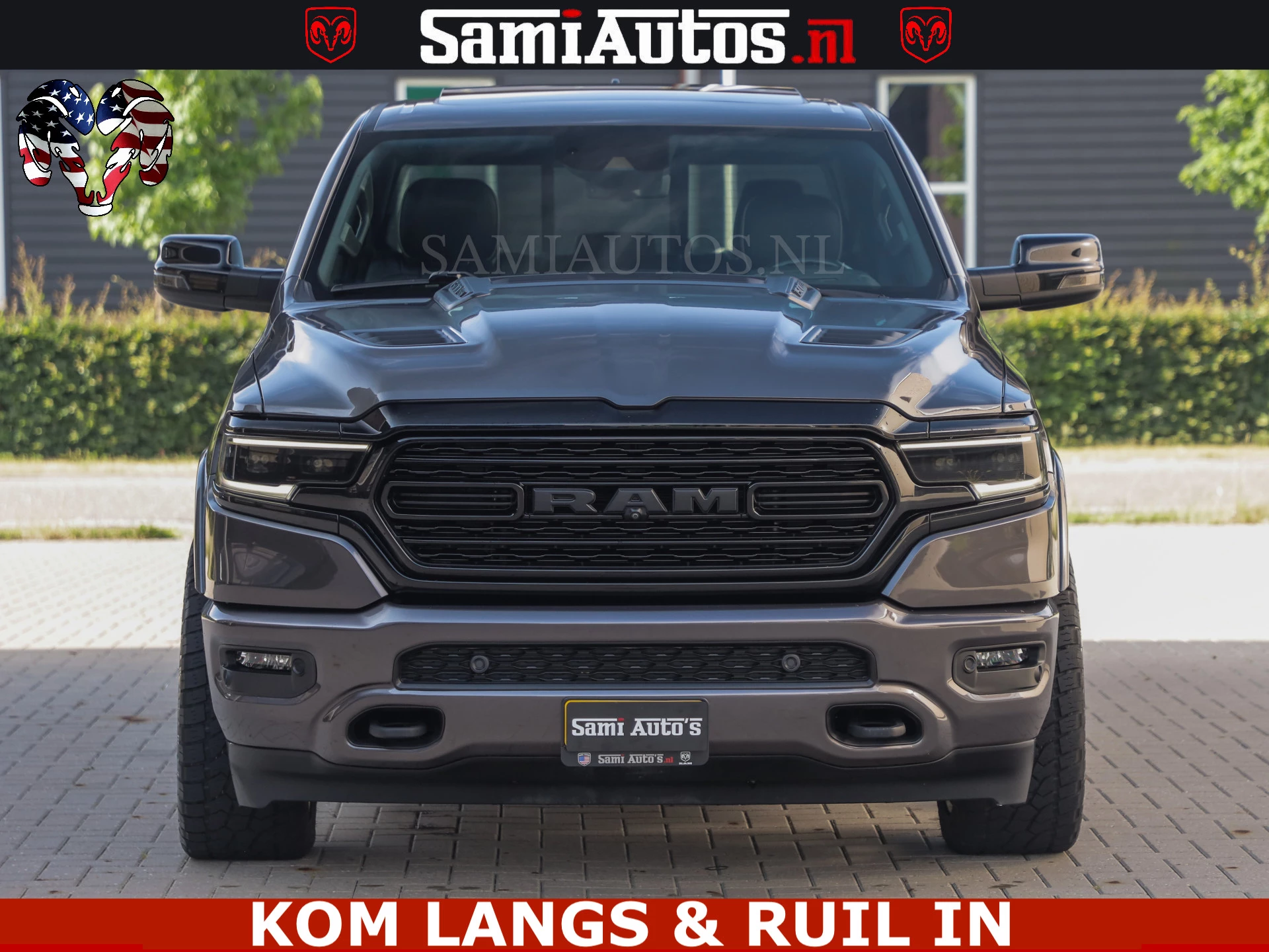 Dodge Ram Pick-Up 2023 - LIMITED NIGHT 5.7 V8 402PK | HUD | 4PL WHEELS | LUCHTVERING |OPEN UILAAT KLEP | BOM VOL | GRANITE CRYSTAL | DC | immagine 42