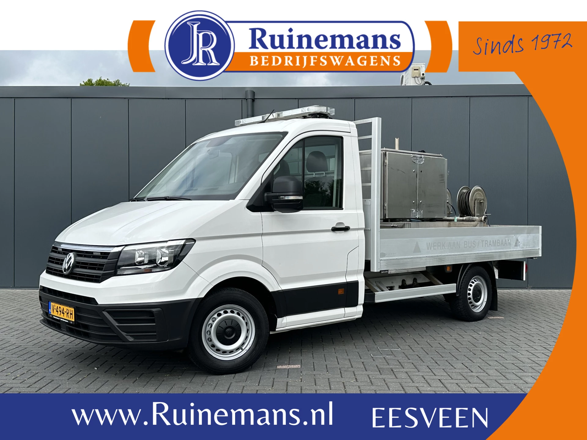 Volkswagen Crafter 2018 - 35 2.0 TDI 177 PK / DSG AUTOMAAT / 1e EIG. / PICK UP / HOGEDRUKSPUIT OPBOUW / REINIGINGSVOERTUIG / 3 TONS TREKHAAK obrázek 1