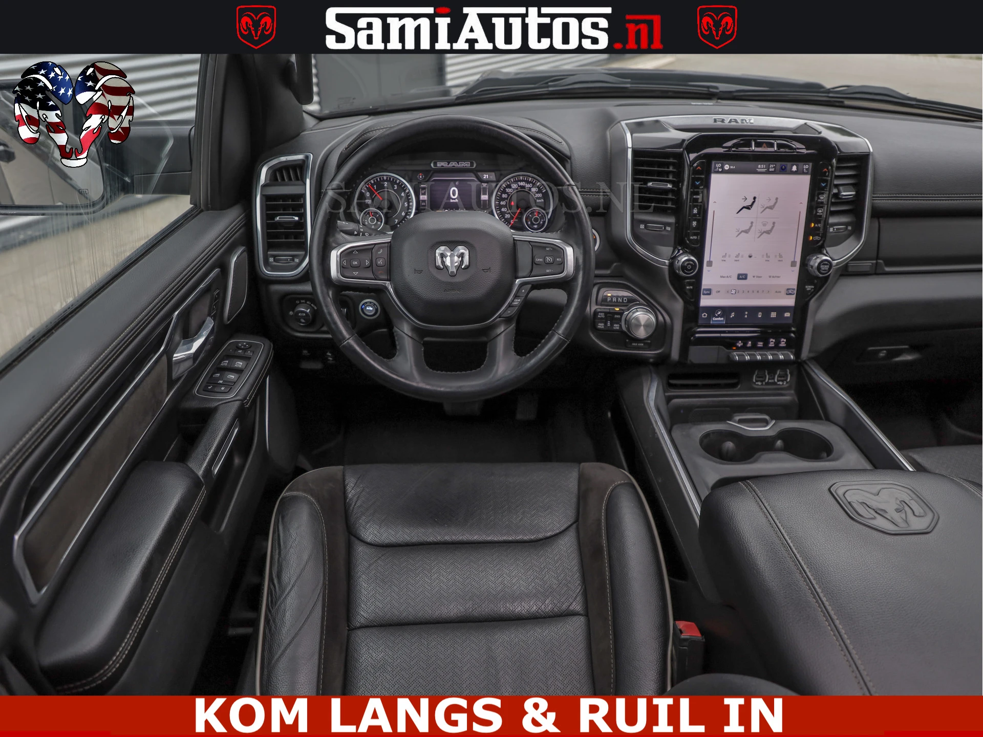 Dodge Ram Pick-Up 2023 - SPORT LARAMIE 5.7 V8 HEMI | LUCHTVERING | 2023 | PANODAK | GROOTSCHERM | DC | TOP KLEUR GRANITE | afbeelding 39