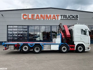 Scania R 2015 - 580 8x2 V8 Retarder Euro 6 HMF 50 Tonmeter laadkraan + Fly-Jib obrazek 4