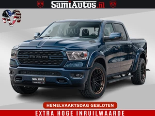 Dodge Ram Pick-Up 2024 - SPORT | 5.7 V8 4x4 HEMI | PANORAMA DAK | GROOTSCHERM 12 INCH | LPG | Patriot Blue imagem 1