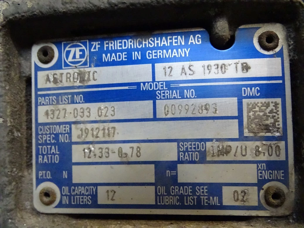 DAF 2015 - ZF12AS 1930 TD zdjęcie 2