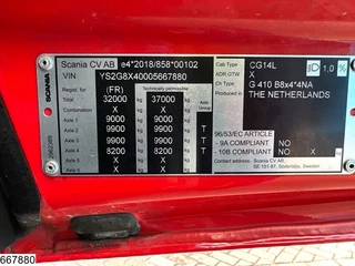 Scania G 2023 - 410 XT EURO 6e, CNG, 8x4, Retarder, Fassi zdjecie 7