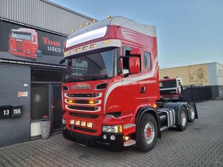 Scania R 2013 - R520 V8 LB6X2MNA Topline manual retader steel/air hydraulik euro 6 te koop