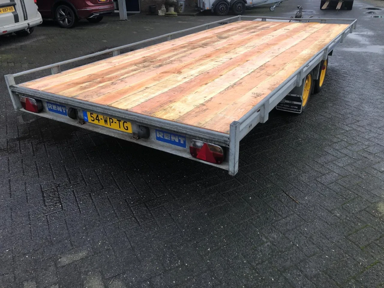 Eduard P4 2012 - Tandemas Aanhangwagen Open - Auto - Machinetransporter 54-WP-TG afbeelding 3