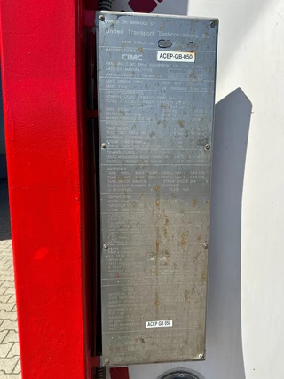 CIMC N/A 2012 - 20FT ISO / 25.080L / 1-COMP.  / BAFFLES / UN PORTABLE  / T11 / 22T6 / valid 2,5Y/CSC-inspection till 01/2027 imagen 12