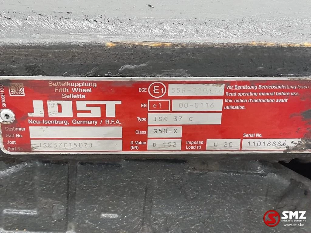 Jost 2016 - Occ koppelschotel + montageplaat JSK37C JOST obrázek 5