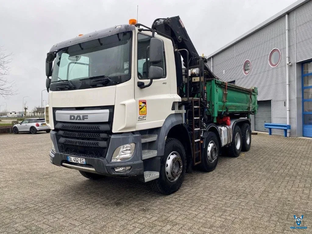 DAF CF410 2014 - / 8X4 / BIG AXLE / FULL-STEEL /2 SIDE TIPPER/ ONLY:363247 KM / AUTOMATIC / EURO-6 / 2014 afbeelding 1