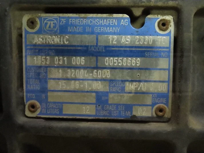MAN - Gearbox & Clutch Parts Versnellingsbak 12AS2330TD obrázek 3