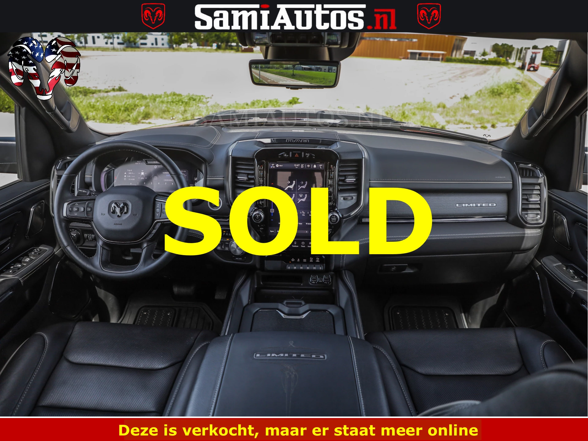 Dodge Ram Pick-Up 2024 - DELMONICO | LIMITED NIGHT 5.7 V8 | BOM VOL | HUD | LUCHTVERING | MEEST LUXE DUBBELE CABINE | 5 PERSOONS | obrázek 46