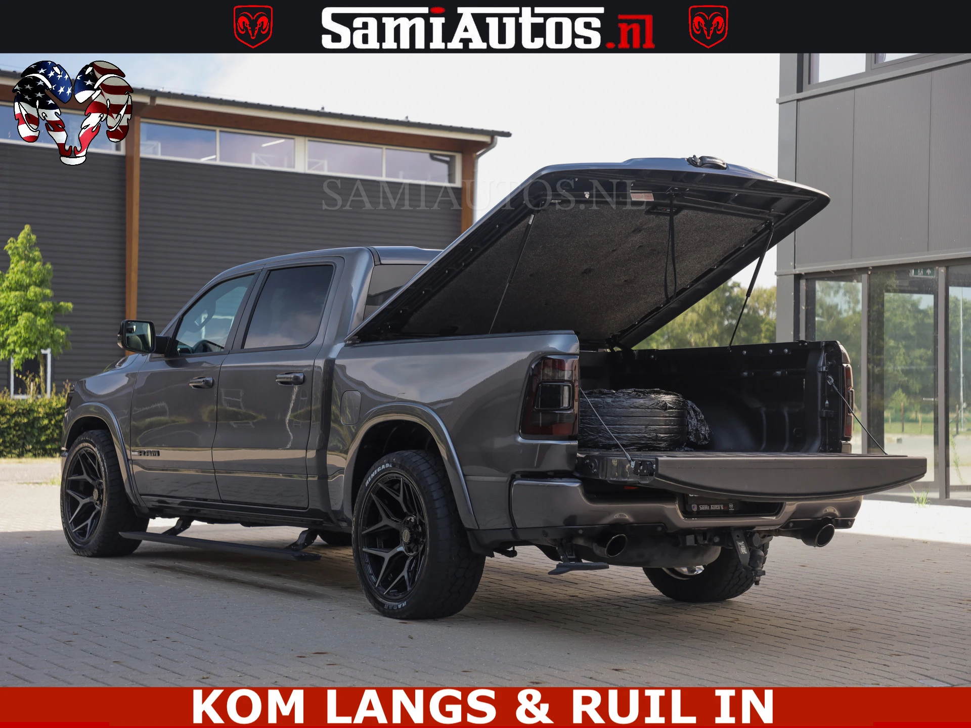 Dodge Ram Pick-Up 2023 - LIMITED NIGHT 5.7 V8 402PK | HUD | 4PL WHEELS | LUCHTVERING |OPEN UILAAT KLEP | BOM VOL | GRANITE CRYSTAL | DC | immagine 29