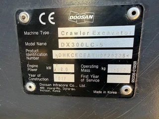 Doosan N/A 2017 - DX300LC-5 ( 18M LONG REACH ) obrazek 16