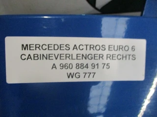 Mercedes-Benz Actros - A 960 884 91 75 CABINEVERLENGER RECHTS EURO 6 zdjęcie 2 miniatura