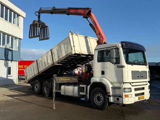 MAN TGA 2006 - 26.350 6X2 KIPPER + PALFINGER PK16502 + REMOTE CONTROL te koop