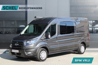 Ford Transit 2023 - 350 2.0 TDCI L3H2 Trend 130pk - Camper/Grijs Kenteken - Blind Spot - ACC - Trekhaak - Stoelverwarming - Luifel - Rijklaar obrazek 1