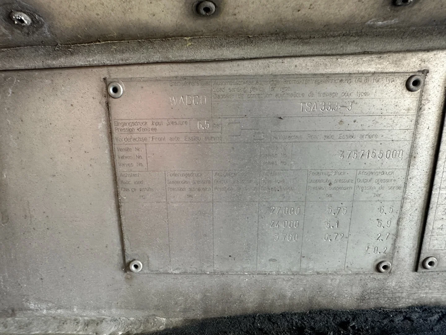 Feldbinder 1999 - LEBENSMITTEL / LEVENSMIDDELEN / FOOD / 33.500L / 3-COMP / PUMPE / ALCOA / LIFTACHSE immagine 69