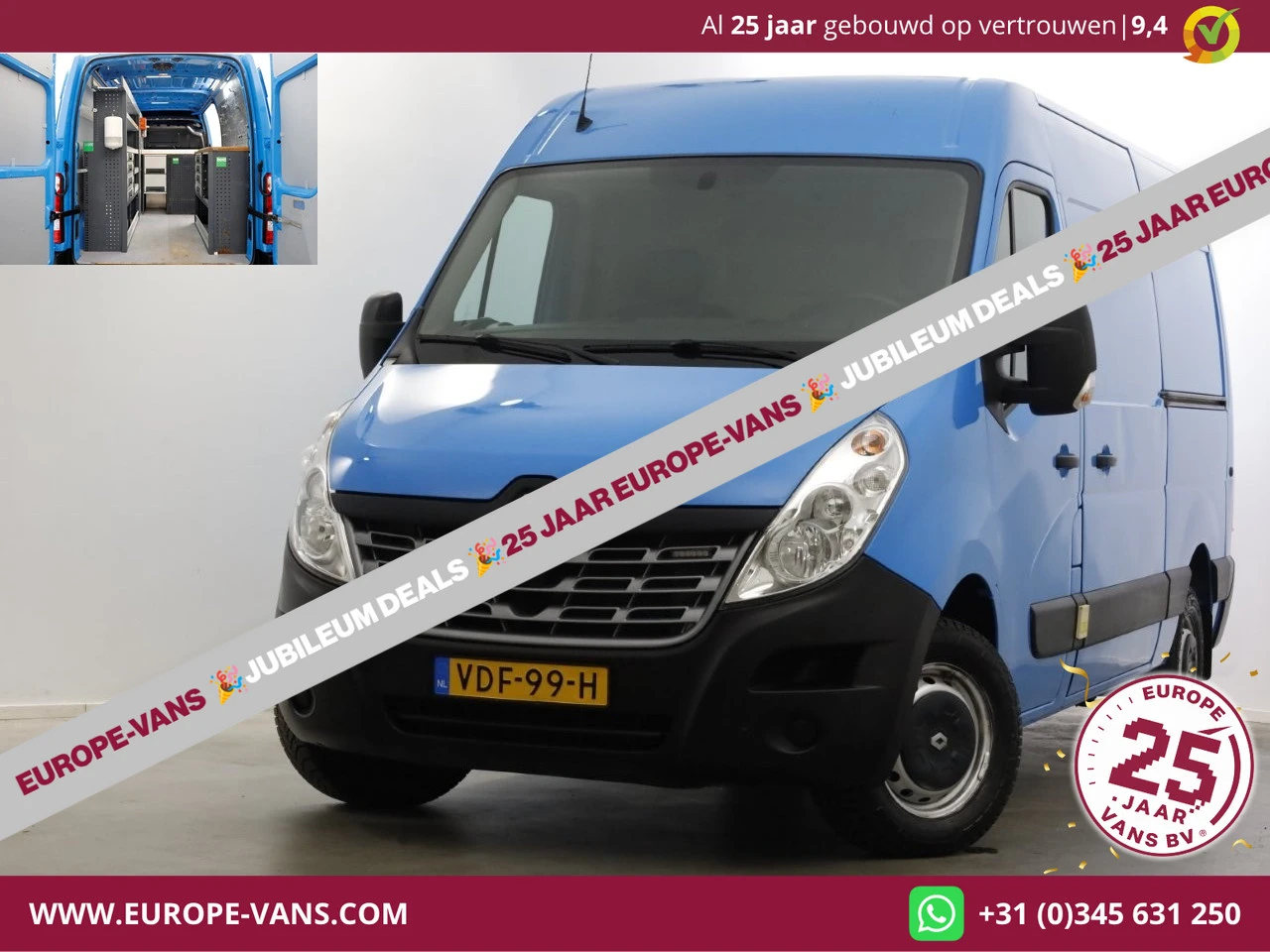 Renault Master 2019 - T35 2.3 dCi 130pk E6 L2H2 Airco/Inrichting/2x Schuifdeur 10-2019 afbeelding 1