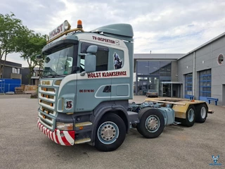 Scania R 2007 - R480 / 8X4 / INLINER / 441355 KM / FULL-AIR / 8TONS FRONT AXLE / FRIDGE / SEMI-AUTOMATIC / EURO-4 / 2006 te koop