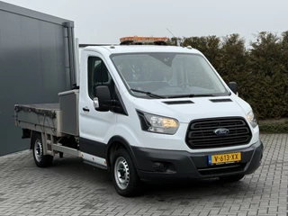 Ford Transit 2019 - 2.0 TDCI EURO 6 / PICK UP / HIAB KRAAN T-CLX 013 / 2.7 TONS TREKHAAK / 34.988 KM! / 1e EIG. / 3-ZITS / AIRCO / ZEER NETJES bild 2