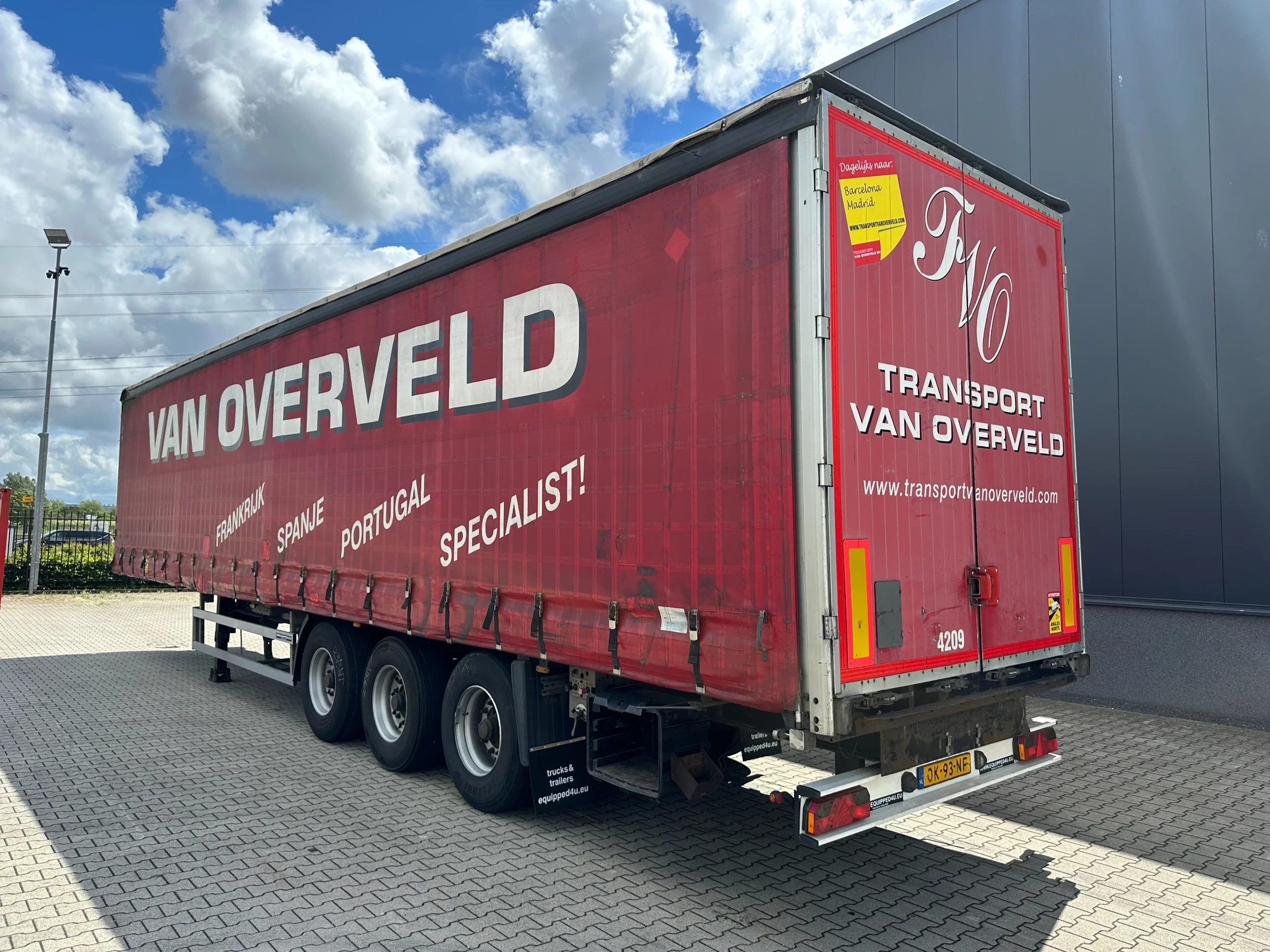 Trailer 2008 - BPW DISC / HARDWOODEN FLOOR / NL-TRAILER / APK: 10-2026 afbeelding 3