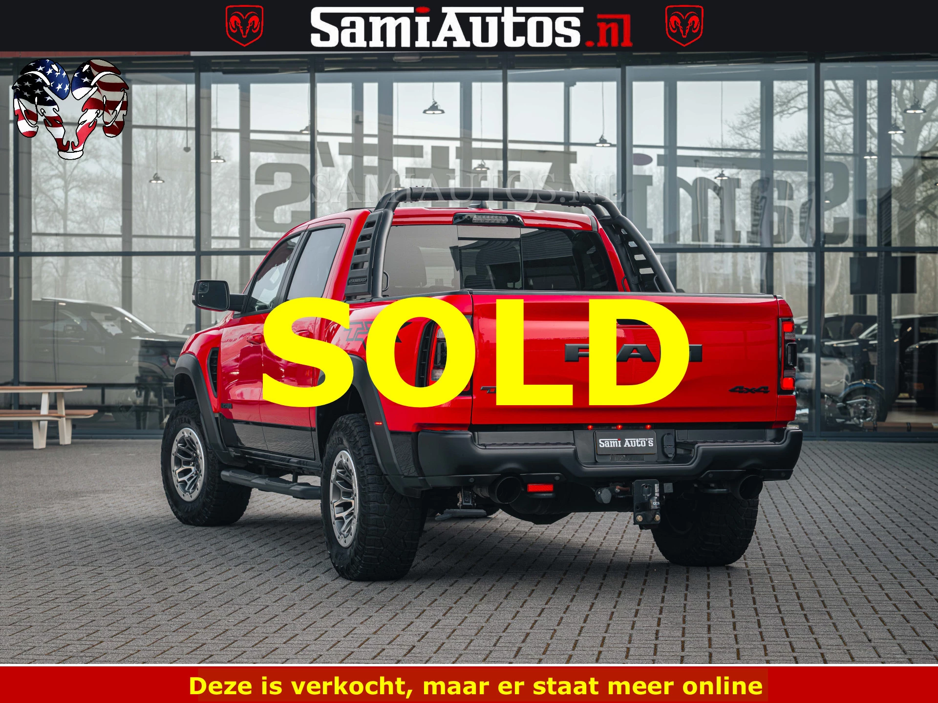 Dodge Ram Pick-Up 2023 - TRX HELLCAT | 6.2 V8 702PK | FLAME RED | BOM VOL | CARBON | RAMBAR | HUD | LPG | BEAD-LOCK WHEELS | immagine 92