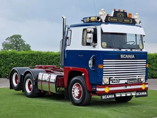 Scania LB140 V8 1976 - 350 HP 6x2 Oldtimer - Perfect shape - Private owned/No VAT image 1