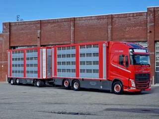 Volvo FH 2020 - 13.500 6x2 - Livestock 4 deck Finkl + Finkl 4 deck trailer - Water & Ventilation - 143M2 afbeelding 2 miniatuur