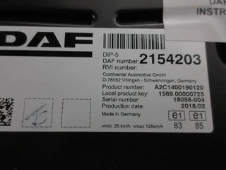 DAF XF 450 - 2154203 INSTRUMENTENPANEEL DAF MODEL 2020 afbeelding 3 miniatuur