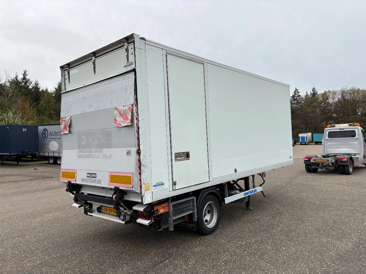 VF minitrailer 2009 - be oplegger 6.6 ton gesloten laadklep 1000 kg image 6