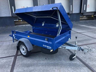 Stema N/A - Enkel as Dekselwagen - 750 kg - Blauw obrazek 1