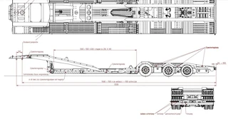 Diversen OB-12-24-T 2022 - VTR OB-12-24-T - Trucktransporter - 2/3 trucks afbeelding 3 miniatuur