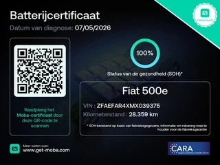 Fiat 500 2021 - 3+1 Icon SOH 100% 42 kWh zdjecie 3