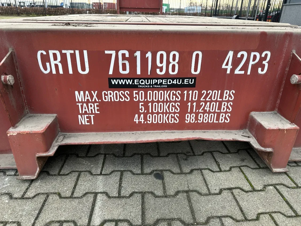 CIMC 2008 - 40FT FLATRACK FLUSH FOLDING / CSC: 10/2027 / 10x available afbeelding 13